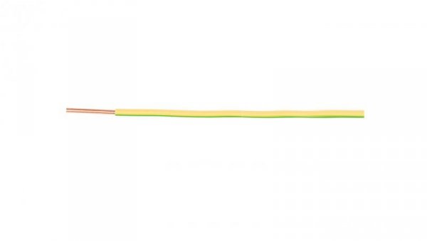 Przewód instalacyjny H07V-U (DY) 2,5 żółto-zielony /100m/