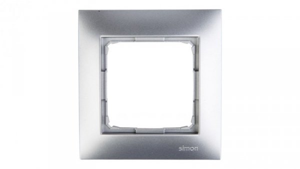 Simon 54 Premium Ramka pojedyncza srebrny mat /do karton-gips/ DRK1/43