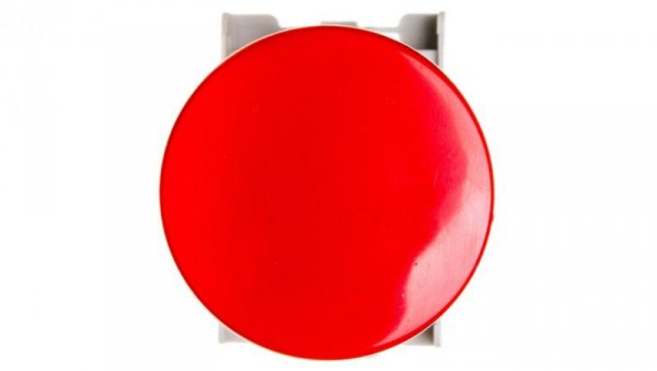 Przycisk grzybkowy czerwony 1Z 1R pierścień niklowany SP22-DC-11.
