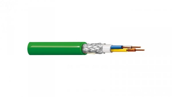 Kabel PROFINET 4x22AWG kat.5e PVC drut zielony BL-70006E.01B100 /100m/
