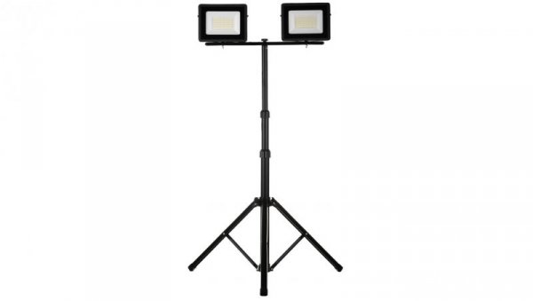 Projektor LED na statywie czarny 2x50W 2x4000lm IP65 6400K SL-S05