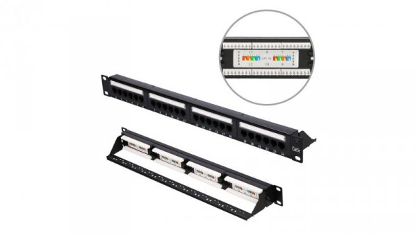 Patchpanel 24 porty Extralink CAT5E UTP V2