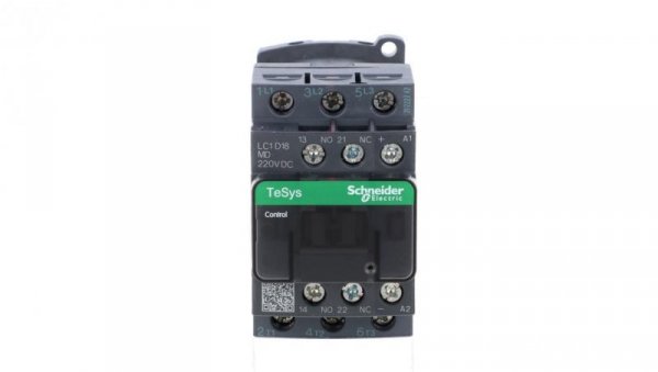 TeSys Deca Stycznik mocy 18A 3P 220V DC 1Z 1R LC1D18MD