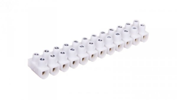 Listwa zaciskowa 12-torowa 6mm2 biała 034223