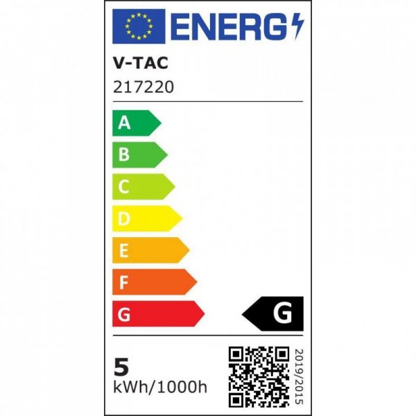 Żarówka LED V-TAC 4,8W E27 Filament Złota Vintage ST64 64x143mm VT-2066-N 1800K 300lm