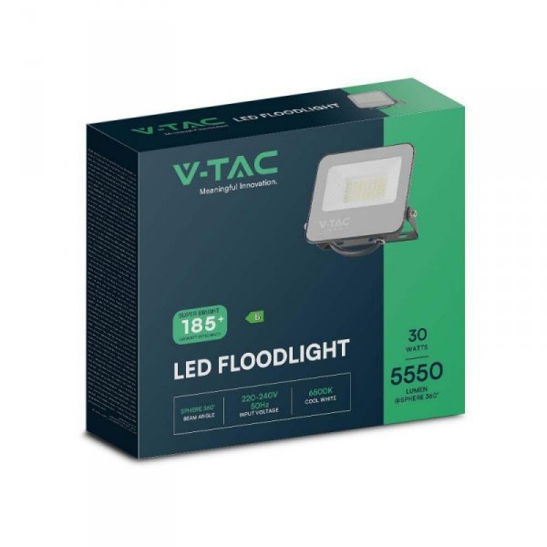 Projektor LED V-TAC 30W 185Lm/W Czarny VT-4435 4000K 5550lm