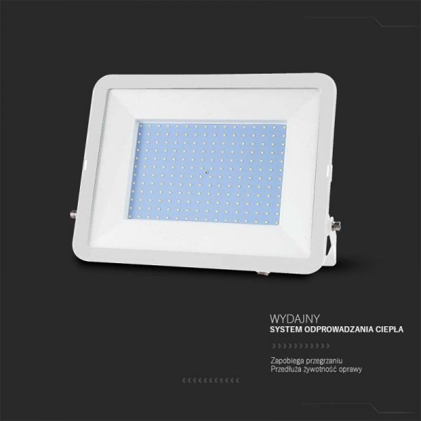 Projektor LED V-TAC 300W SAMSUNG CHIP PRO-S Biały VT-44300 6500K 26390lm 5 Lat Gwarancji