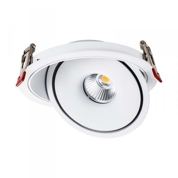 Oprawa V-TAC LED Uchylny Downlight 30W LED COB CRI90+ CCT Biała VT-2532 3000K-4000K-6400K 2500lm