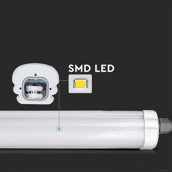 Oprawa Hermetyczna LED V-TAC SAMSUNG CHIP G-SERIES 150cm 48W 120Lm/W VT-1574 4000K 5760lm 3 Lata Gwarancji