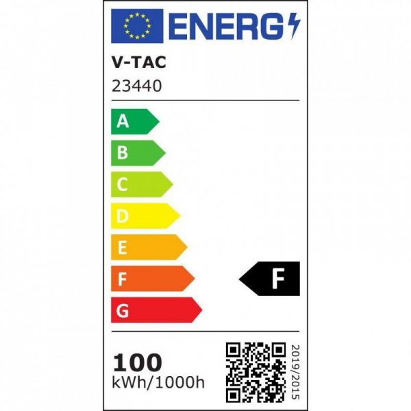 Projektor LED V-TAC 100W 100Lm/W Przewód 1mb SAMSUNG CHIP Czarny VT-44104 4000K 8700lm 5 Lat Gwarancji