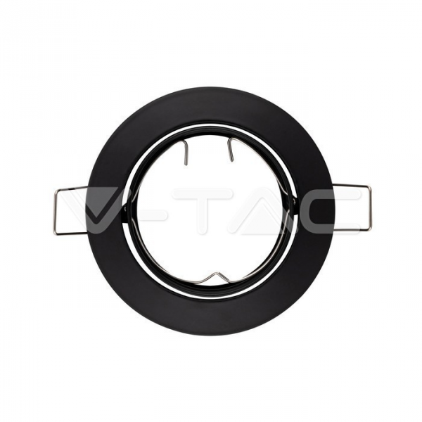 Oczko V-TAC GU10 Okrągłe Ruchome Czarne VT-779-BL