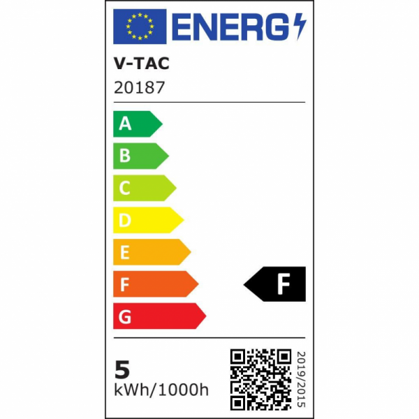 Żarówka LED V-TAC SAMSUNG CHIP 5.5W E14 Świeczka Ściemnialna VT-293D 6400K 470lm 5 Lat Gwarancji