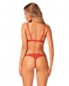 Komplet czerwonej bielizny Obsessive Bergamore Set