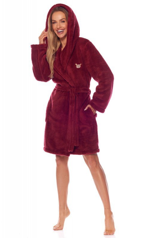 Szlafrok damski z kapturem L&amp;L 2209 Mika S-XL