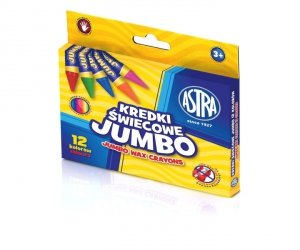 ASTRA KREDKI ŚWIECOWE GRUBE JUMBO 12 szt. 2978