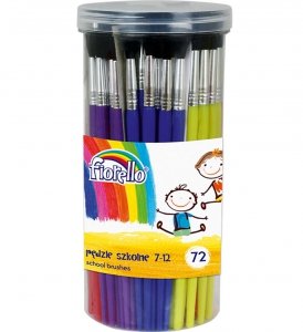 Pędzle  w tubie nr 7-12  72 szt Fiorello 5146