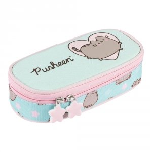 PIÓRNIK SASZETKA Z KLAPKĄ PUSHEEN MINT 9537