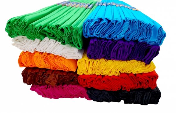 OGROMNY ZESTAW DLA PRZEDSZKOLI 100X BIBUŁA 50X200 cm GDD MIX 10 KOLORÓW