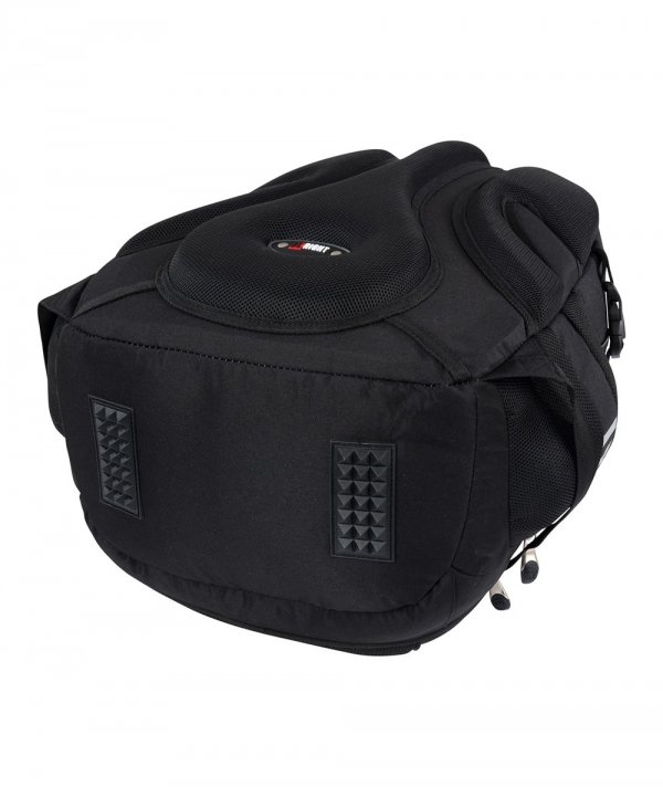 PLECAK SZKOLNY MŁODZIEŻOWY 4 KOMORY ST.RIGHT CZARNY Z ŁAŃCUCHEM X WHITE 3381