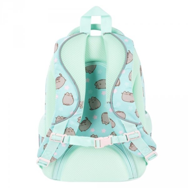 ZESTAW PLECAK 3 KOMOROWY PIÓRNIK WOREK NA OBUWIE PUSHEEN MINT