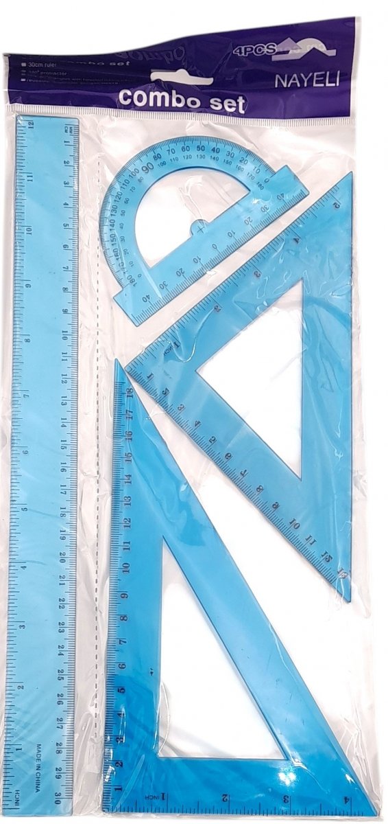 ZESTAW GEOMETRYCZNY 4 ELEMENTY 30 CM DUŻY 0580