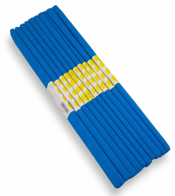 DUŻY ZESTAW DLA PRZEDSZKOLI 10X BIBUŁA 50X200 cm DO&amp;DECO NIEBIESKA