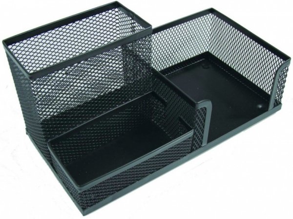 PRZYBORNIK METALOWY CZARNY 0583