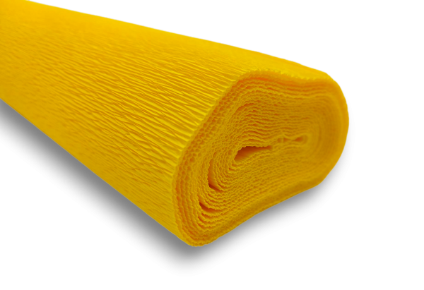 Krepina 180 g/m2 żółta 50x250cm Cartotecnica Rossi 0508
