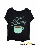 Koszulka Damska oversize Hello Monday !!!