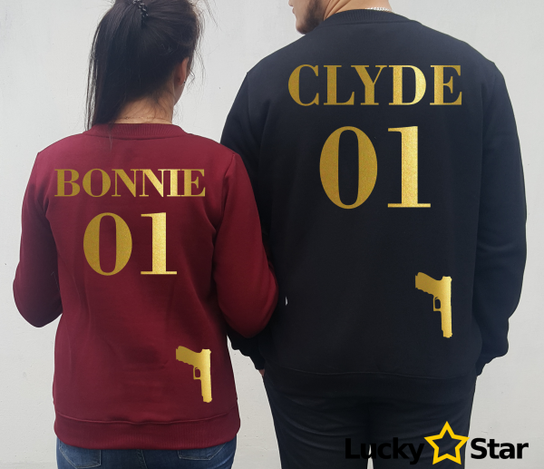 Bluzy dla par CLYDE, BONNIE