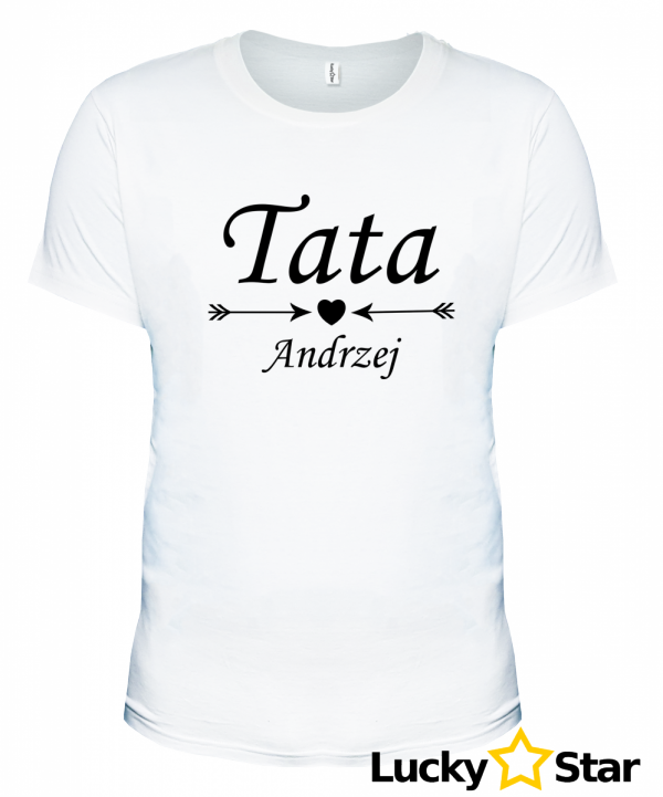 Zestaw koszulek Tata, cały tata. Twoje imiona