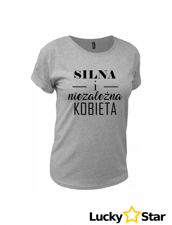 Koszulka Damska Niezależna Kobieta