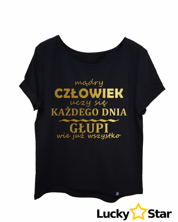 Koszulka Damska Mądry człowiek