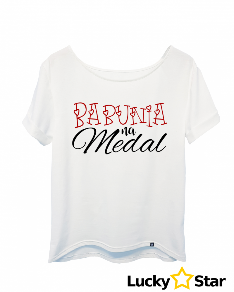 Koszulka Damska Babunia na Medal