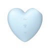 Cutie Heart Satisfyer masażer łechtaczki z wibracjami błękitny