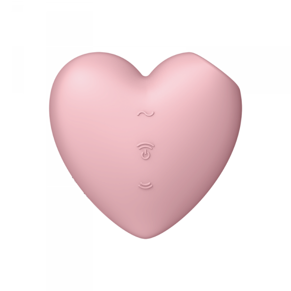 Cutie Heart Satisfyer masażer łechtaczki z wibracjami różowy