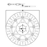 TRW Tarcza hamulcowa TRW MSW286 TRIUMF IGER EXPLOR 
