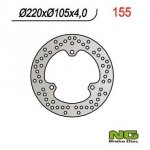 NG155 TARCZA HAMULCOWA HONDA X8R 98-04 (220x105x4) 