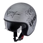 Kask SUOMY ROKK OLDSCHOOL Silver SCRATCH 