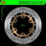 NG673 TARCZA HAMULCOWA SUZUKI DR 650 '91-'95, DR 800 '89-'96, XF 650 FREEWIND '97-'02, M 800 INTRVDRE '08-'15 (300X121X4,5) 