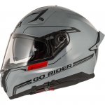 Kask Motocyklowy NZI Go Rider Stream Duo Solid Nouveau Nardo Grey 