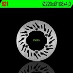 NG821 TARCZA HAMULCOWA GAS GAS 125/200/250/400/450/<br />515 (220X108X4) (6X6,5MM) 