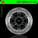 NG162 TARCZA HAMULCOWA YAMAHA SR 250 CLASSIC '95-'03, XV 250 VIRAGO '91-'94 (PŁYWAJĄCA) (267X64X5) (6X8,5MM) 