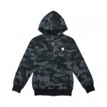 FOX BLUZA Z KAPTUREM ZAMEK JUNIOR HEAD BLACK CAMO 