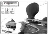 KAPPA OPARCIE PASAŻERA YAMAHA T-MAX 500 (01-07) 