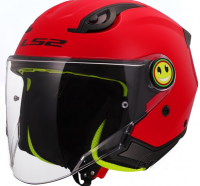 LS2 KASK OTWARTY JUNIOR OF622 FUNNY II SOLID RED