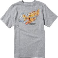 FOX T-SHIRT JUNIOR TURN N BURN LIGHT HEATHER GREY FOX T-SHIRT JUNIOR TURN N BURN LIGHT HEATHER GREY