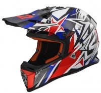 KASK LS2 MX437J FAST MINI STRONG WHITE RED BLUE KASK LS2 MX437J FAST MINI STRONG WHITE RED BLUE