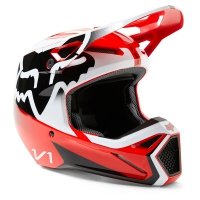 FOX KASK OFF-ROAD V1 LEED FLUO RED