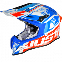 KASK JUST1 J12 DOMINATOR WHITE-BLUE-RED